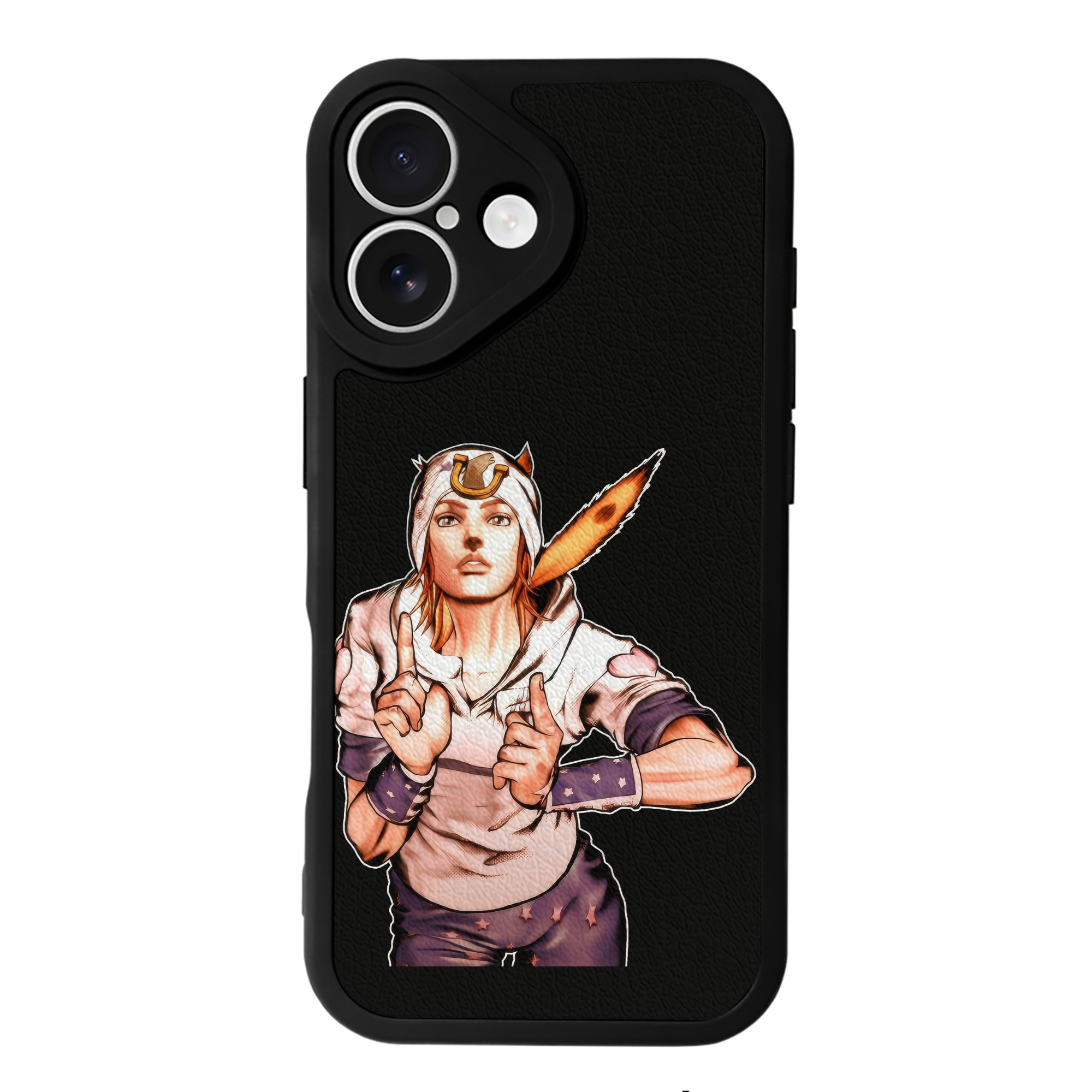 （画像用） ジョジョの奇妙な冒険 ジョナサン?ジョースター JoJo's Bizarre Adventure Jonathan Joestar 【iPhone 16シリーズ対応】シリコンスマホケース（レザー調） 材質：シリコン